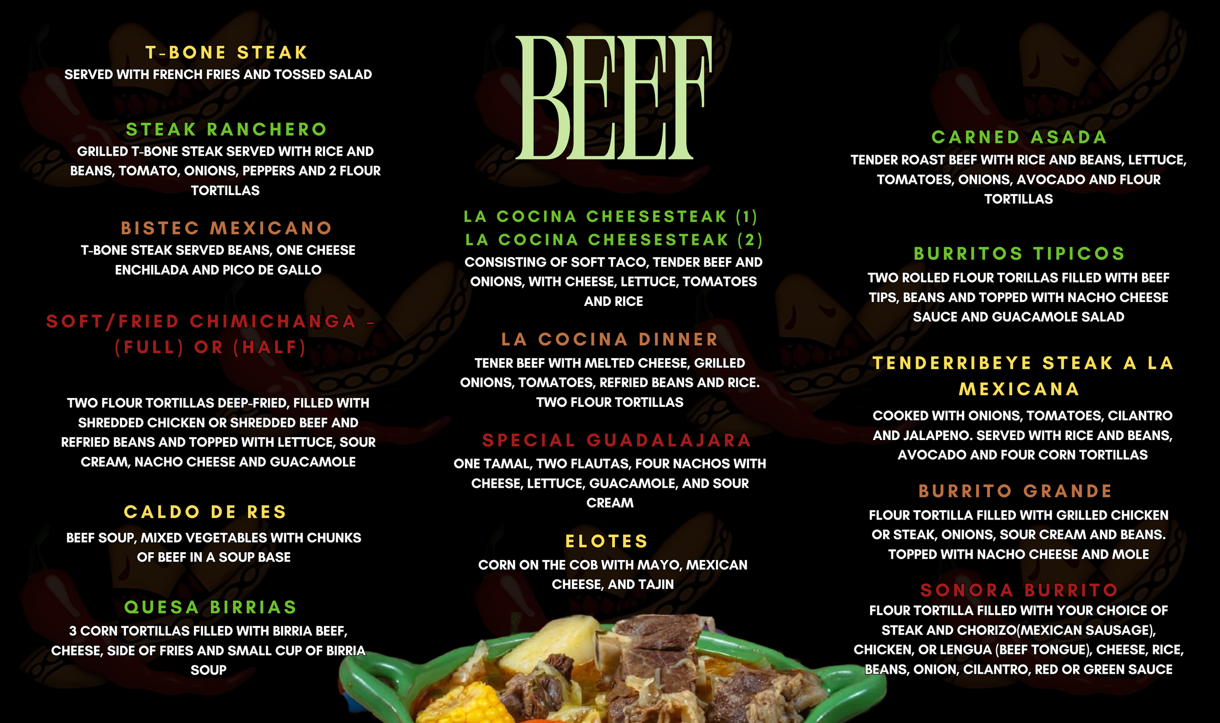 Our Menu | Discover Delicious Mexican Cuisine — Visit Us Now — La